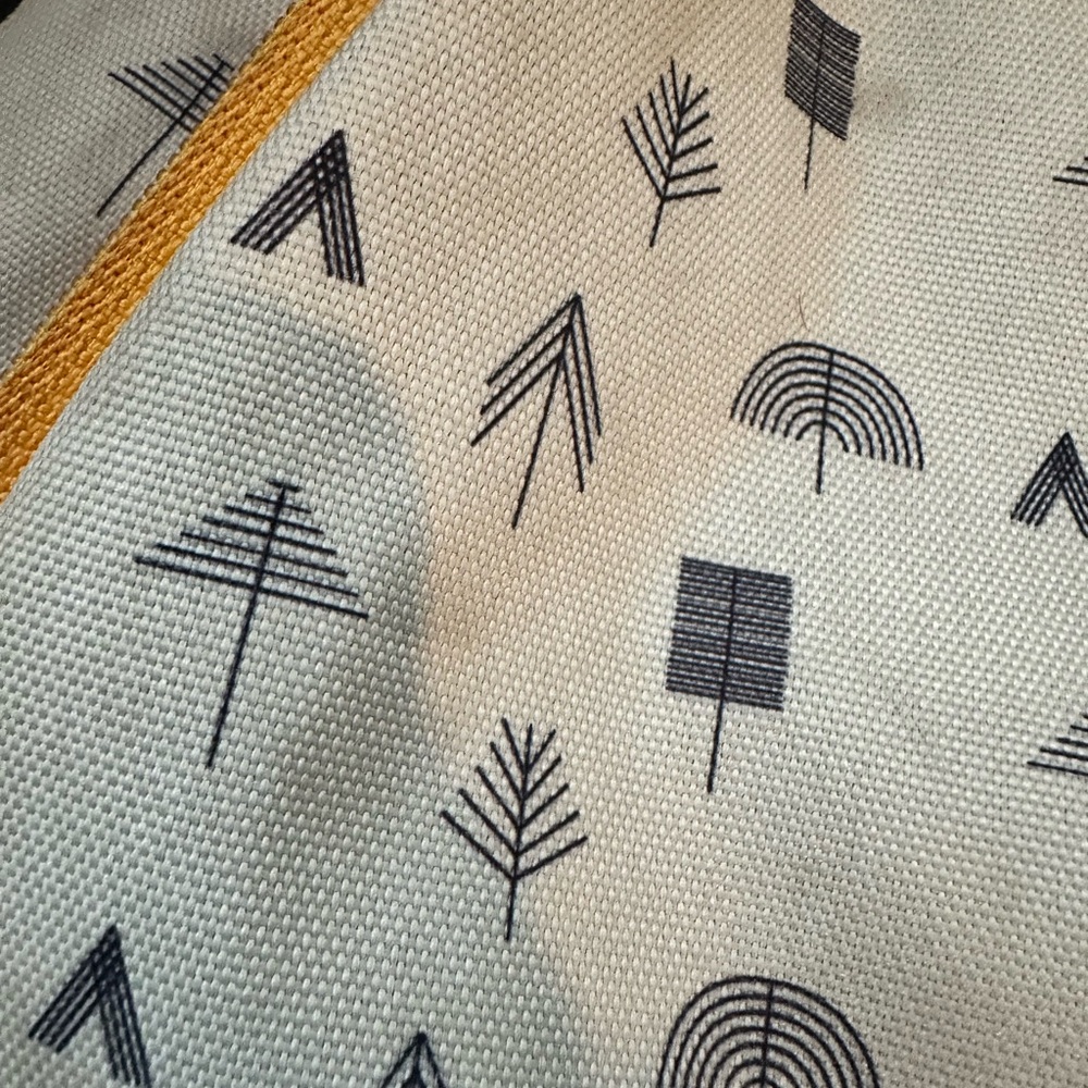Kavu Checkered Sling Bag with Yellow Trim - Picture 5 of 7